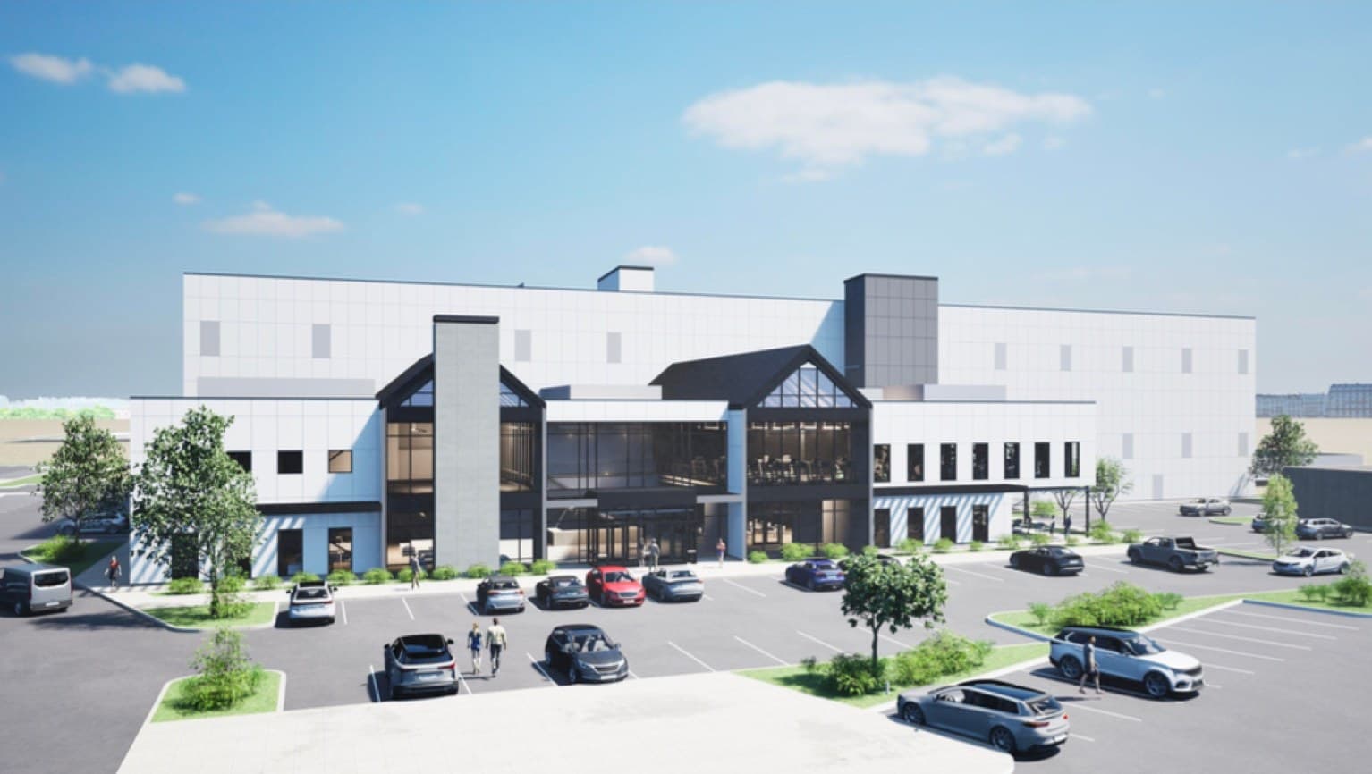 Rendering of Utah Athletic House from Jordan Gateway, South Jordan